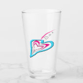 恋はハート タンブラーグラス (正面)