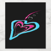 恋はハート ワインラベル (シングルラベル)