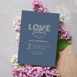 恋はバレンタインデーブライダルシャワーF 箔招待状