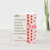 恋はバレンタ賛美インデーの引用文カード シーズンカード (正面)