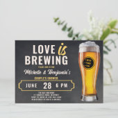 恋はビールのカップルのコードシャワーチョーク醸造 招待状 (スタンド正面)