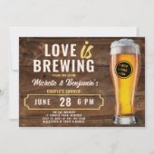 恋はビール夫婦のコードシャワーウッド醸造 招待状 (正面)