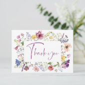 恋はボホワイルドフラワーのブライダルシャワー サンキューカード (スタンド正面)