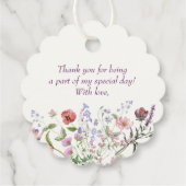 恋はボホワイルドフラワーのブライダルシャワー フェイバータグ (裏面)