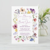 恋はボホワイルドフラワーのブライダルシャワー 招待状 (スタンド正面)