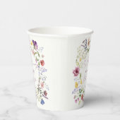 恋はボホワイルドフラワーのブライダルシャワー 紙コップ (右)