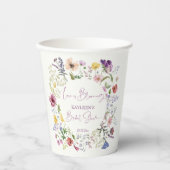 恋はボホワイルドフラワーのブライダルシャワー 紙コップ (正面)