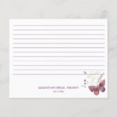 恋はボホワイルドフラワーのレシピカード (裏面)