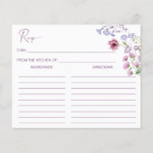 恋はボホワイルドフラワーのレシピカード (正面)