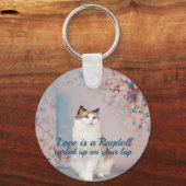 恋はラグドールの巻き上げ キーホルダー (正面)