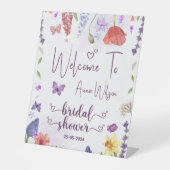 恋はワイルドフラワー開花春ブライダルシャワー 台座サイン (正面)