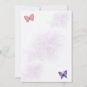 恋はワイルドフラワー開花春ブライダルシャワー 招待状 (裏面)