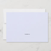 恋は二度目の愛であのまわりに結婚る 招待状 (裏面)