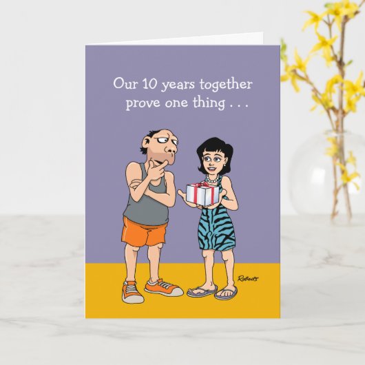 恋は十結婚周年 カード (黄色い花)