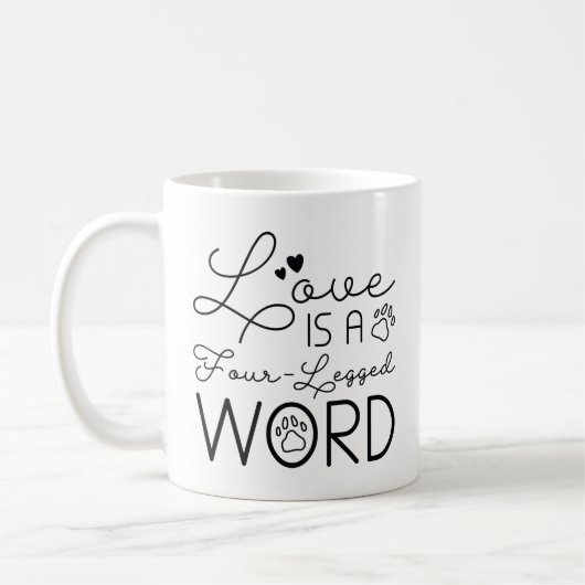 恋は四足語だ コーヒーマグカップ (左)