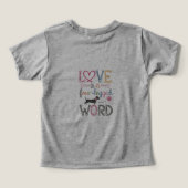 「恋は四足語」 Tシャツ (デザイン裏面)