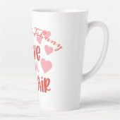 恋は夫婦のハートカスタムで盛り上がる カフェラテマグ (右)