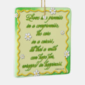 恋は妥協する約束だ セラミックオーナメント (右)