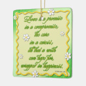 恋は妥協する約束だ セラミックオーナメント (左)