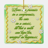 恋は妥協する約束だ セラミックオーナメント (裏面)