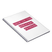 恋は復讐もっとも偉大だ ノートブック (右側)