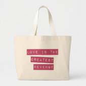 恋は復讐もっとも偉大だ ラージトートバッグ (正面)