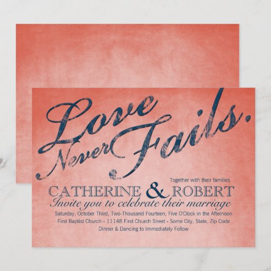 『恋は必ず素朴』 招待状 (正面/裏面)