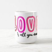 恋は必要なものばかり コーヒーマグカップ (中央)