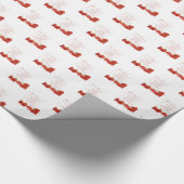 恋は忍耐強い赤いバラ ラッピングペーパー (コーナー)