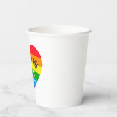 『恋は恋の虹のハート』 紙コップ (裏面)