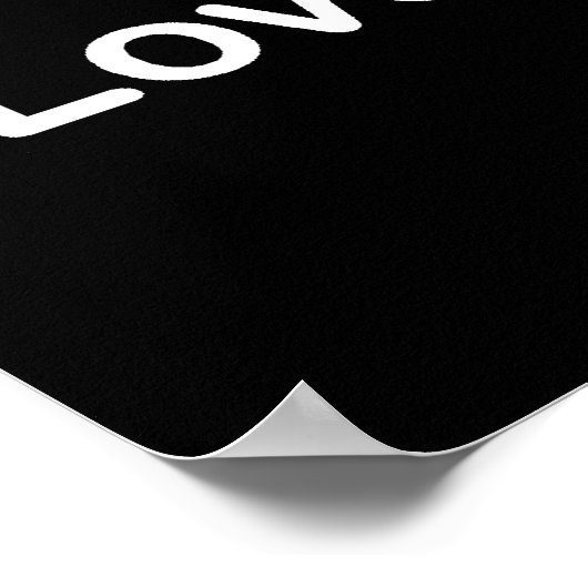 恋は恋の黒 ポスター (角)