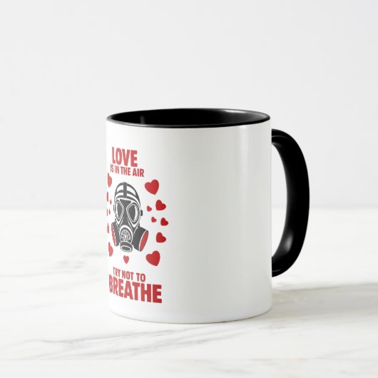 恋は息をしないようにしようとしてる マグカップ (正面右)