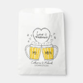 恋は手描きビアグラス結婚の フェイバーバッグ (正面)