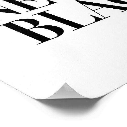 恋は新しい黒人 ポスター (角)