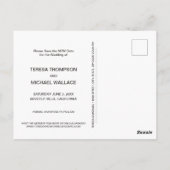 恋は新し救いデー結婚トの ポストカード (裏面)