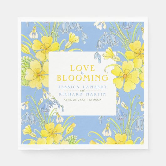 恋は春の花青結婚い スタンダードランチョンナプキン (正面)