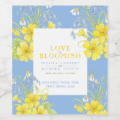 恋は春の花青結婚い ワインラベル (シングルラベル)