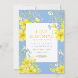 恋は春花結婚青 招待状