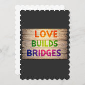 恋は橋を架ける 招待状 (正面/裏面)