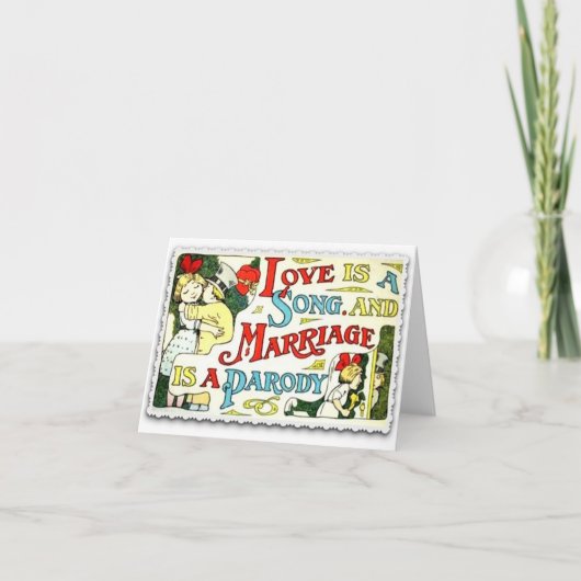 恋は歌のバレンタインのグリーティングカード シーズンカード (正面)