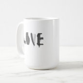 恋は武器 面白いマグカップ コーヒーマグカップ (正面左)