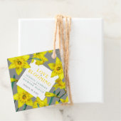 恋は水色の黄色の春の結婚式 フェイバータグ (インサイチュ)