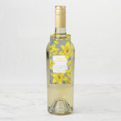 恋は水色の黄色の春の結婚式 ボトルネックタグ (ボトル)