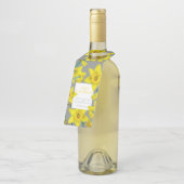 恋は水色の黄色の春の結婚式 ボトルネックタグ (アングル)