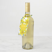 恋は水色の黄色の春の結婚式 ボトルネックタグ (アングル)