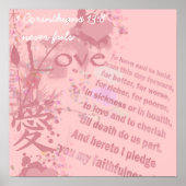 恋は決してコラージュの結婚誓いを破らない ポスター (正面)