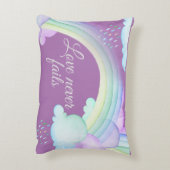 恋は決して水の色の虹を失敗 アクセントクッション (裏面(縦))