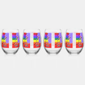 恋は決して間違いないプライド ステムなしワイングラス (右)