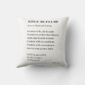 恋は流動的な詩だ クッション (裏面)