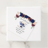 恋は海軍茶のブライダルシャワー フェイバータグ (インサイチュ)